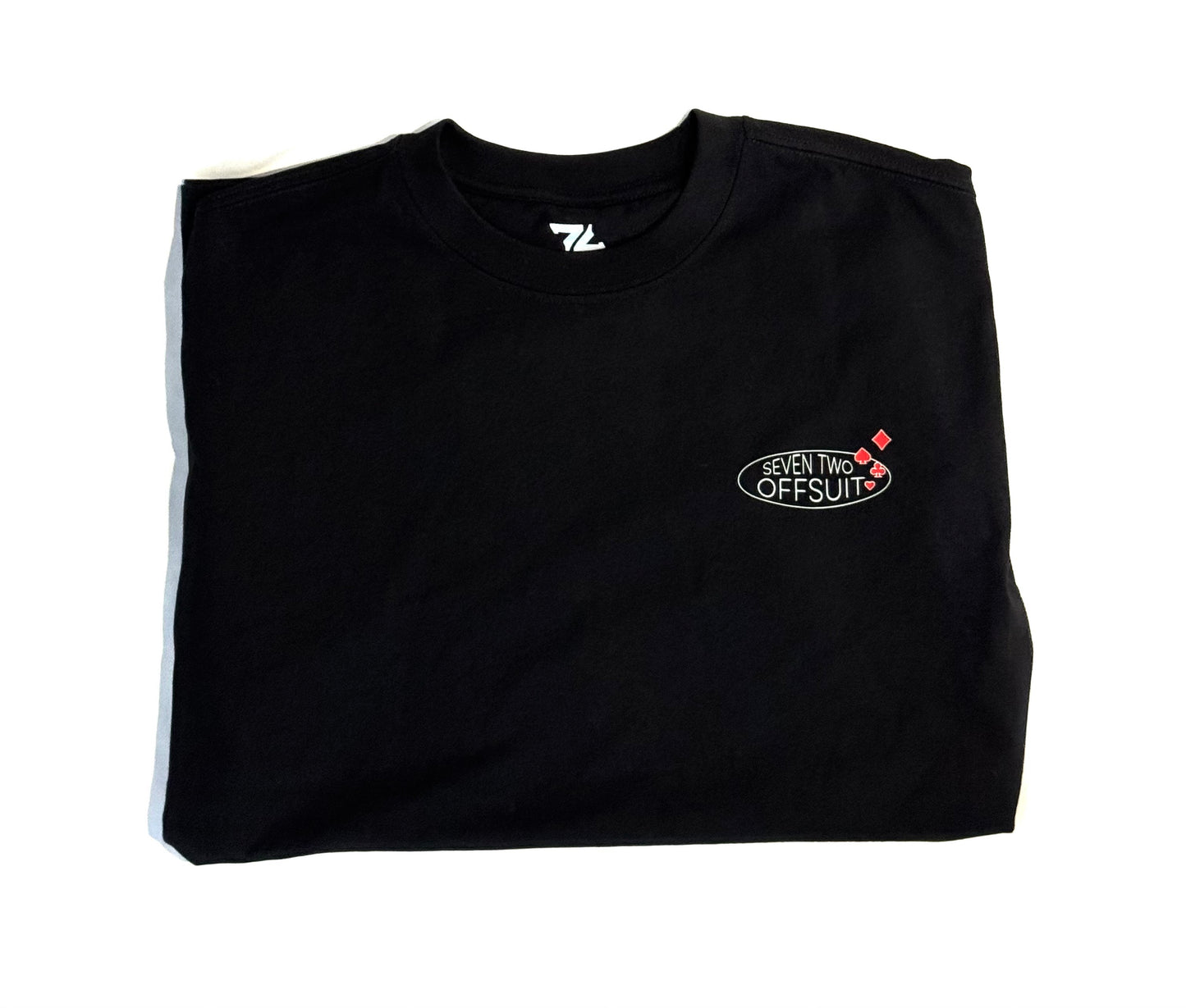 7even 2wo Offsuit™ - Four Suits Black T-Shirt
