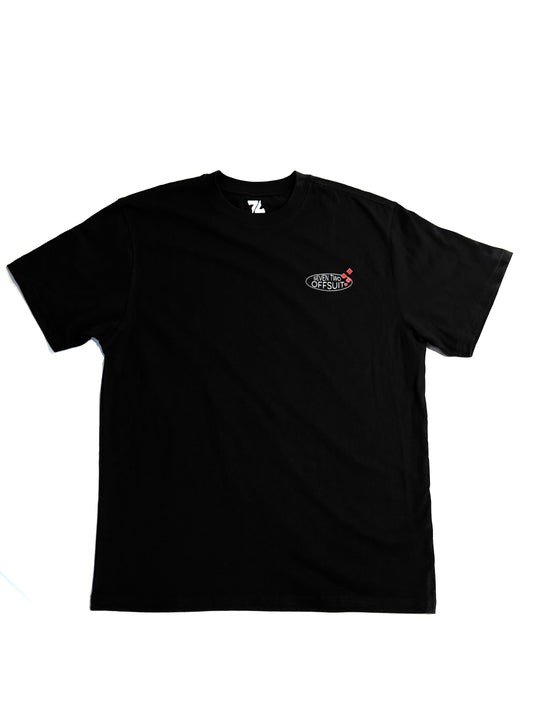 7even 2wo Offsuit™ - Four Suits Black T-Shirt